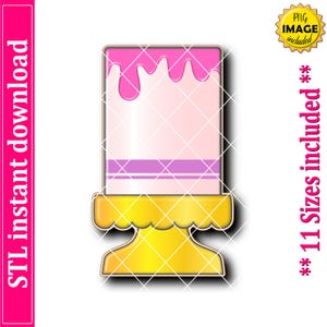 Cake on Stand Cookie Cutter STL File Instant Download, STL Cookie Cutter File