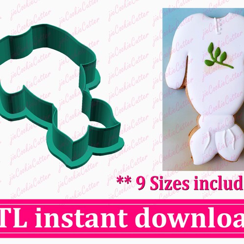 Baby Cloth Cookie Cutter STL File Instant Download STL Cookie Etsy