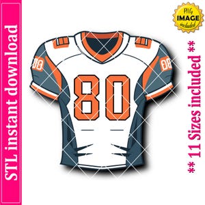 Football Jersey Cookie Cutter STL File Instant Download, STL Cookie Cutter File