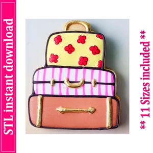 旅行用荷物用クッキーカッター STL ファイル、11 サイズ (デジタルダウンロード)