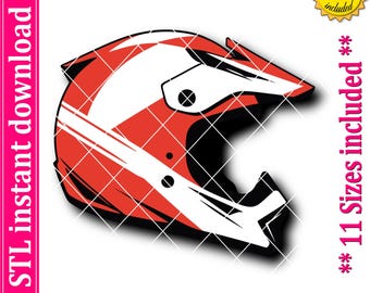 Dirt Bike Helmet Cookie Cutter STL File (Digital Download)