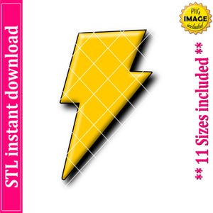 Lightning Bolt Cookie Cutter STL File Instant Download, STL Cookie Cutter File