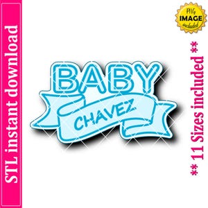 Banner Cookie Cutter STL File Instant Download, STL Cookie Cutter File