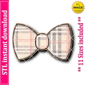 Bow Tie Cookie Cutter STL File, 11 Sizes (Digital Download)