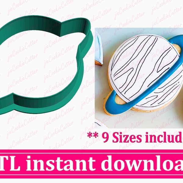 Saturn Planet Cookie Cutter STL File Instant Download, STL Cookie Cutter File