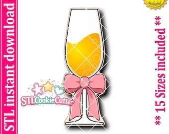 Cortador de galletas de vidrio estriado con lazo (archivo STL, descarga digital)