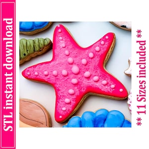 Starfish Cookie Cutter STL-bestand direct downloaden, STL Cookie Cutter-bestand