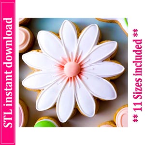 Flower Cookie Cutter STL File Instant Download, STL Cookie Cutter File