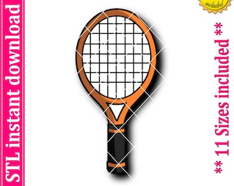 Tennis Racket Cookie Cutter STL File (Digital Download)