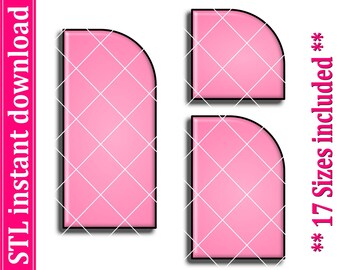 Half Arch Shape Cookie Cutter STL File (Digital Download)
