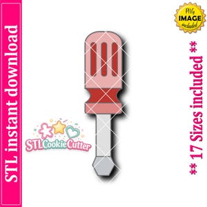 Screwdriver Cookie Cutter STL File (Digital Download)