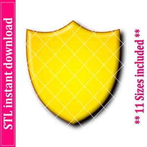 Shield Shape Cookie Cutter STL File Instant Download, STL Cookie Cutter File