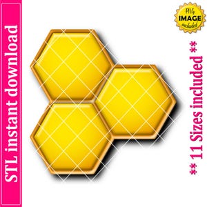 Honeycomb Cookie Cutter STL File Instant Download, STL Cookie Cutter File