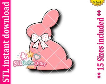 Easter Bunny Cookie Cutter STL File (Digital Download)