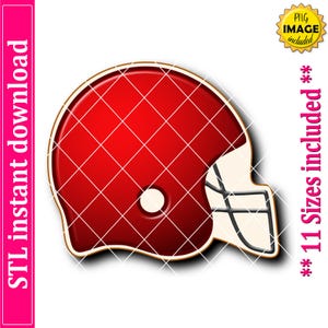 American Football Helmet Cookie Cutter STL File Instant Download, STL Cookie Cutter File