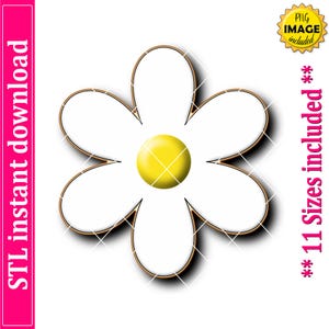 Six Petals Flower Cookie Cutter STL File Instant Download, STL Cookie Cutter File