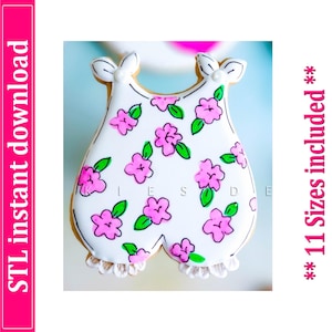Baby Outfit Cookie Cutter STL File Instant Download, STL Cookie Cutter File
