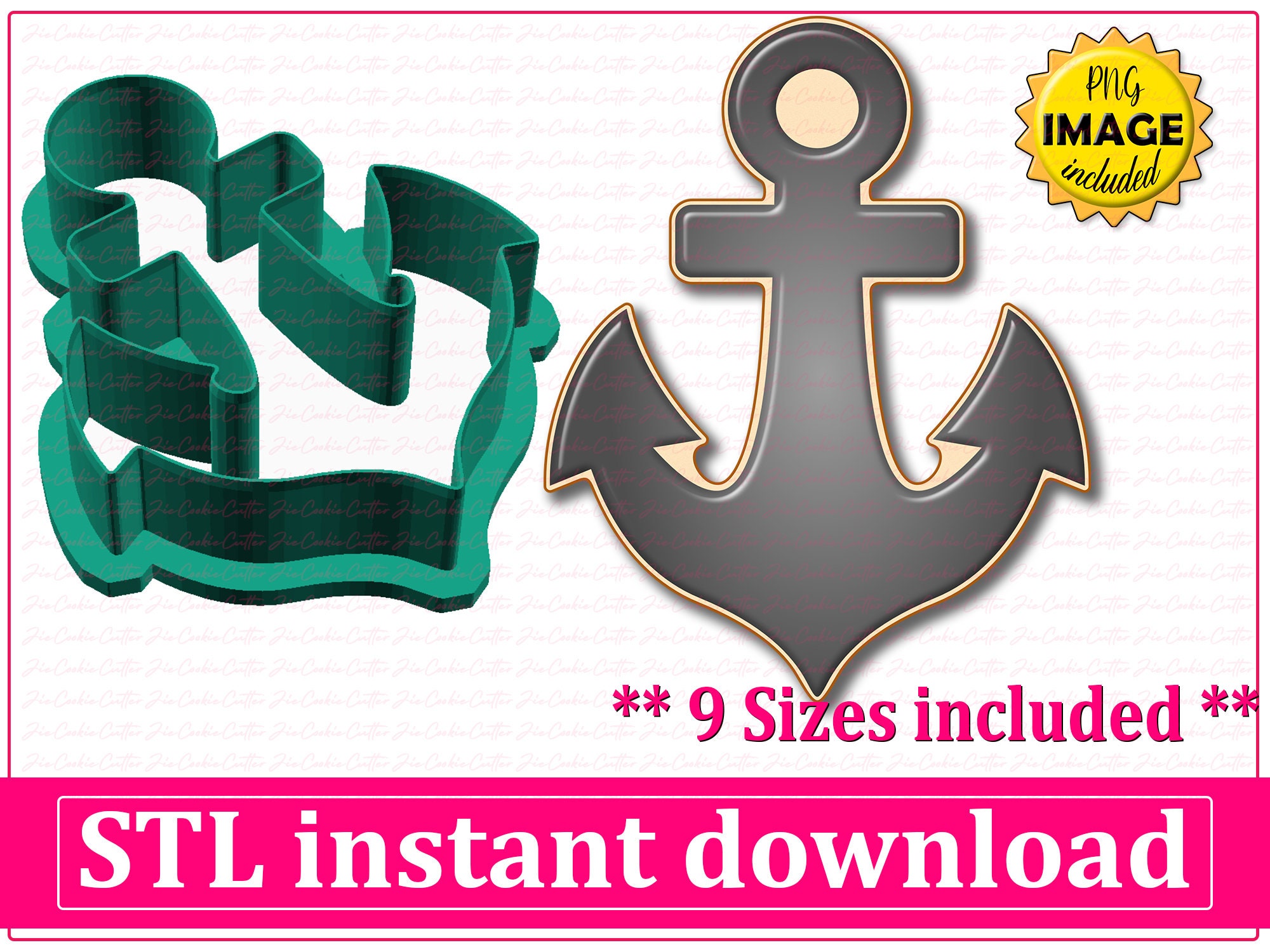 Large anchor cookie cutter discount