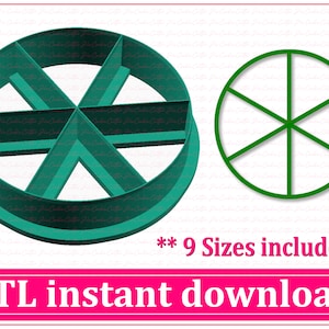 Pizza Slice Cookie Cutter Plik STL Natychmiastowe pobranie, Plik STL Cookie Cutter