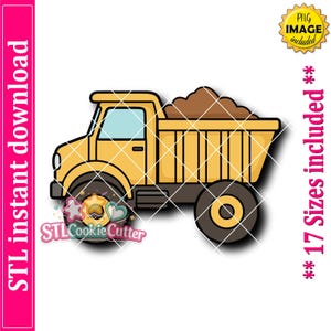 Fichier STL de l'emporte-pièce camion-benne (téléchargement numérique)