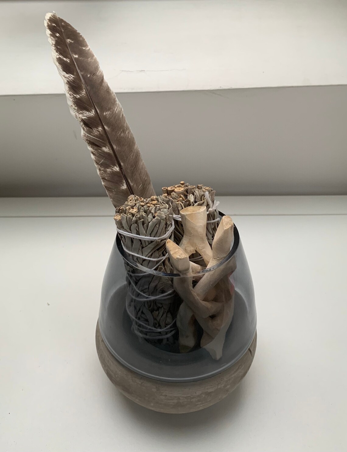 Multipurpose Smudging Set Sage Smudge Sticks Sage Holder Etsy