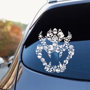 Bowser Mario Bros Vinyl Decal, Laptop Decal,  Nerdy Sticker, Retro, Vintage, 90s, Nostalgia