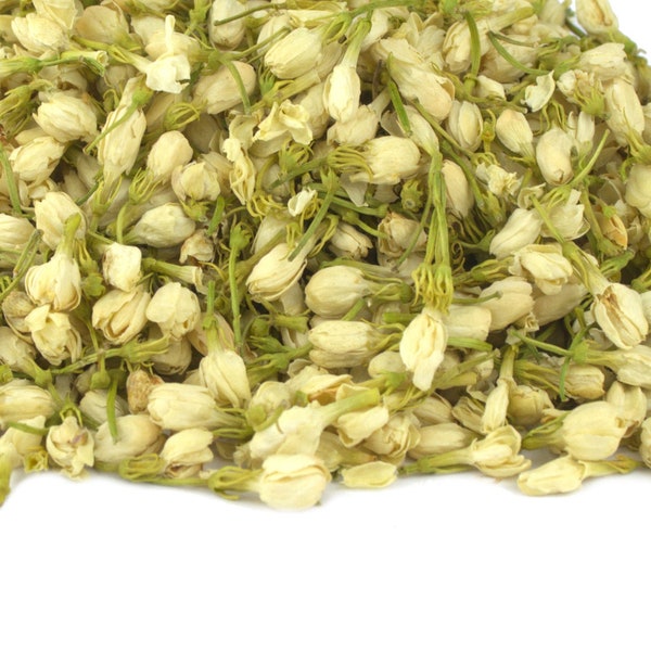 Organic Jasmine Buds 5 - 100g for Herbal Tea Making Cooking Gin Tonic Infusion Coctail Garnishes Tincture Cake Decoration Tea Blends