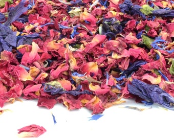 Wedding Confetti Mix No. 02 Biodegradable Confetti Real Petal Confetti Eco Confetti Aisle Dried Flowers Rose Cornflower Passion 1L