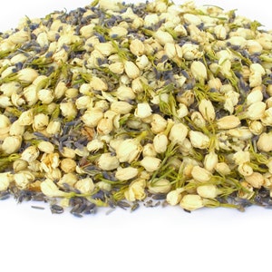 Mélange de confettis de mariage n° 05 Confettis naturels Confettis de vrais pétales Confettis biodégradables Fleurs séchées Jasmin Lavande 1L