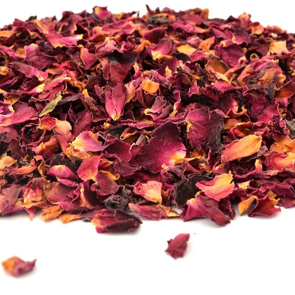 Organic Rose Petals 5g - 100g for Rose Herbal Tea Making Cooking Gin Tonic Infusion Coctail Garnishes Tincture Cake Colorant