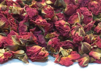 Organic Rose Flowers - Corolla Golden 5g 100g Herbal Tea Making Cooking Gin Tonic Infusion Coctail Garnishes Tincture Cake Decor Tea Blends