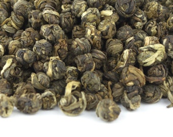 Dragon Pearls Long Zhu Green - Green Tea 50g 200g Loose Leaf Tea - High A Quality - EU Supplier