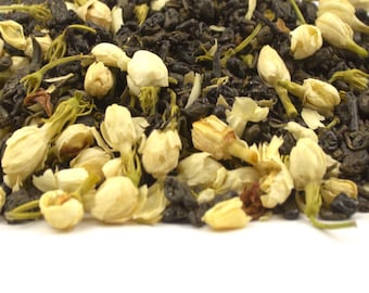 Organic Jasmine Green Tea - Jasmine Beauty 50g 100g Jasmine Flower Tea - Loose Leaf Tea, Thick Leaf, Highest Quality, Antioxidant, Organic