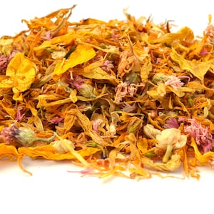 Mix di coriandoli per matrimonio n. 22 Coriandoli naturali Coriandoli di petali veri Cesto per damigelle Coriandoli biodegradabili Fiori secchi Sunny Morning 1L