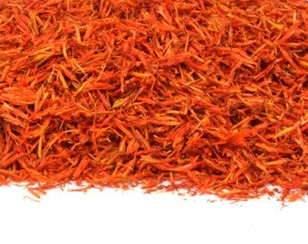 Organic Safflower Petals 5g - 100g for Herbal Tea Making Cooking Gin Tonic Infusion Coctail Garnishes Tincture Cake Colorant