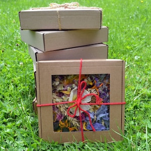 Scatola di fiori secchi da giardino / Fai da te Artigianato Sapone Bomba da bagno Candela / Coriandoli naturali per matrimoni / Fiori biodegradabili / Potpourri