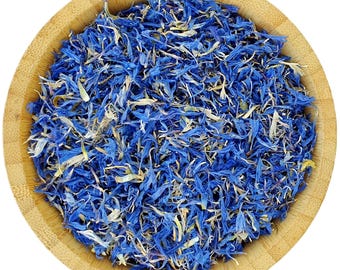 Organic Dried Blue Cornflower Petals 250g Edible Flowers Tea Gin Tonic Coctail Garnishes Tincture Cake Wedding Confetti
