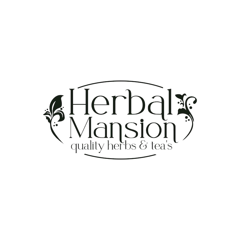 a black and white logo for a tea shop