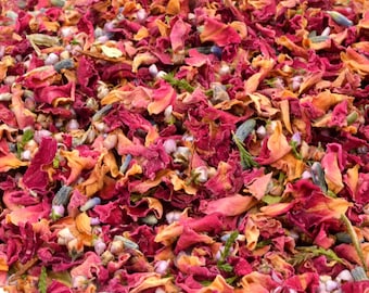 Mix di coriandoli di petali di rosa rossa essiccati - Petali di coriandoli biodegradabili per matrimoni - Autunno n. 01, 1L