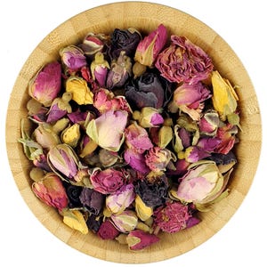 Organic Dried Rose Buds - Rose Petals - Rose Flowers - Candle Soap Making - Wedding Favors - Bath Bomb - Craft Supplies - Dried Flowers