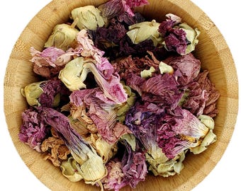 Dried Violet Mallow Flowers - Edible Botanicals 5g-100g