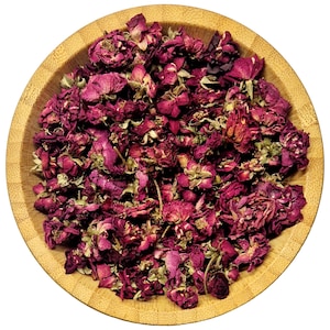Organic Dried Red Rose Flowers - Dried Little Roses - Hand Picked - LIMITED QUANTITY