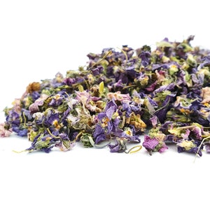 Organic Dried Sweet Violets 5g Viola Odorata - Hand Picked - LIMITED QUANTITY