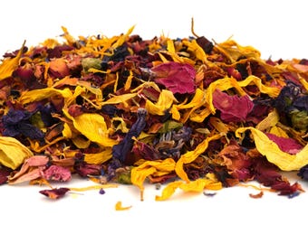 Multicolor Wedding Confetti, Biodegradable Real Petal Mix, Rainbow No. 20, 1L