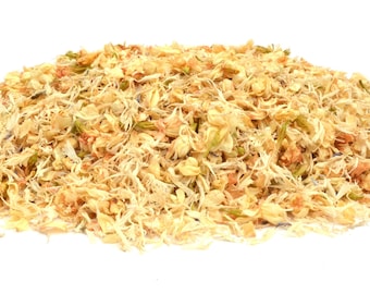 Witte crèmekleurige bruiloftconfetti, biologisch afbreekbare mix van echte bloembladen, sneeuwval nr. 18, 1 l
