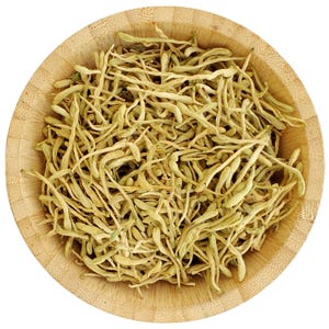 Organic Dried Honeysuckle Flowers 25 - 100g Lonicera Japonica Edible Flowers Tea Gin Tonic Coctail Garnishes Tincture Cake Wedding Confetti