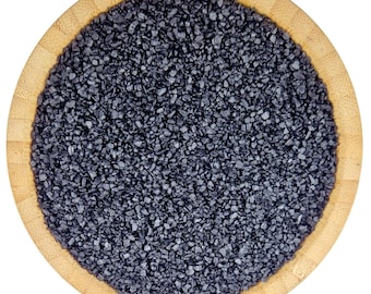Hawaiian Black Lava Salt 50g 200g Black Salt - Charcoal Salt - Gourmet Salts - Decorative Finishing Salt