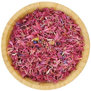 Organic Dried Pink Cornflower Petals 1kg 1000g Edible Flowers Tea Gin Tonic Coctail Garnishes Tincture Cake Decoration Wedding Confetti