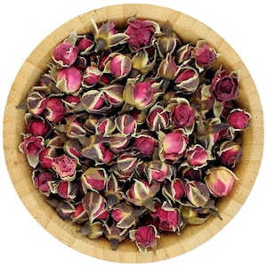 Organic Dried Golden Red Rose Buds 5g - 100g Herbal Tea Gin Tonic Coctail Garnishes Tincture Cake Decoration Wedding Confetti