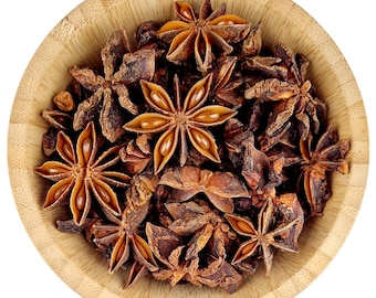 Sternanis getrocknet 500g - 1kg Sternanis - Illicium Verum - Badian - Ganze Gewürze - EU Lieferant
